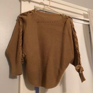 Tan knit sweater from shein!